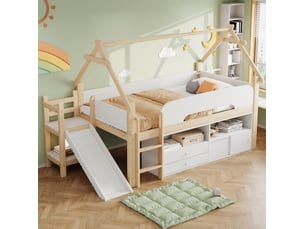 Lit combiné 90x200 cm <strong>HAUSS SPOLE</strong> <strong></strong> coloris bicolore