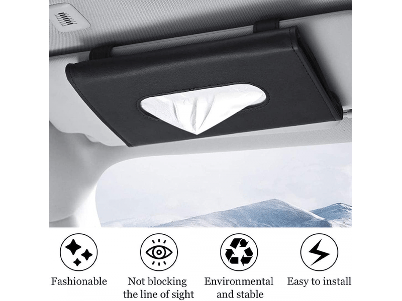  Porte-mouchoirs de voiture,pince à serviettes en papier suspendue,porte-mouchoirs pour pare-soleil en cuir pu,boîte à mouchoirs noire pour voiture,n  - Conforama D
