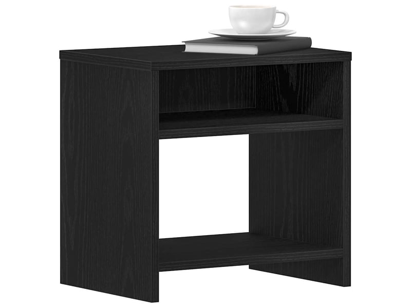  Table de chevet - cabinet de chevet - table de nuit chêne noir 40x30x40 cm bois d'ingénierie  - Conforama C