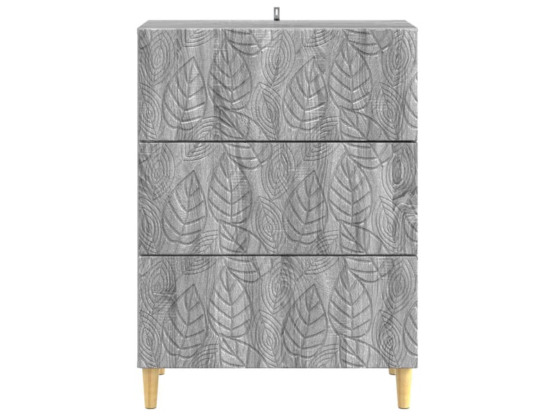  Armoire de rangement bureau, armoire à tiroirs sonoma gris 66 x 34,5 x 90 cm shl9630  - Conforama E
