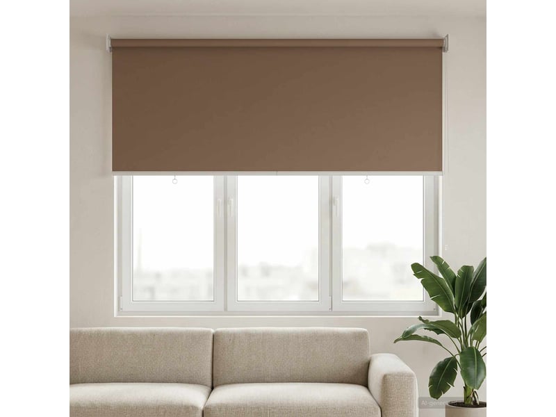 Store enrouleur, store roulant extérieur protection uv taupe polyester cf47529 - Conforama C