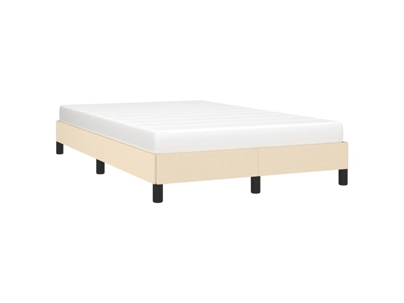  Lit double- lit adulte -  cadre de lit sans matelas crème 120x190 cm tissu  - Conforama C