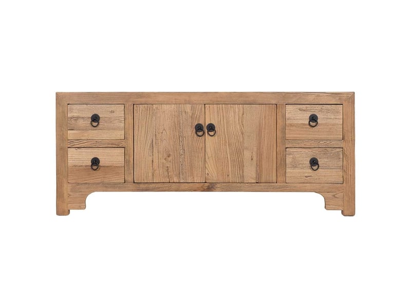  Meuble bas en bois beige 136x36x56 cm h  - Conforama B