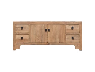 Meuble tv coloris beige 136 cm <strong>WANDERLUST DECO</strong>  <strong></strong>