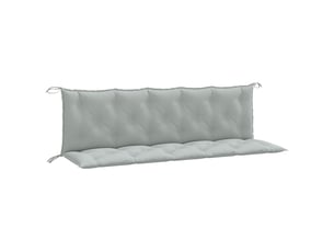 Lot de 2 coussins de banc de jardin, coussins d'assise gris clair mélangé tissu cf58656