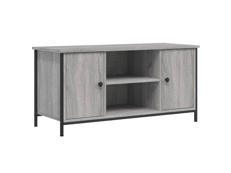  Meuble tv - banc tv - meuble de rangement sonoma gris 100x40x50 cm bois d'ingénierie  - Conforama A