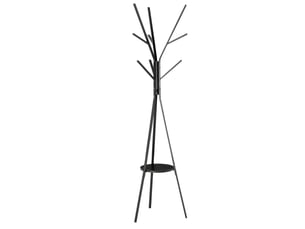 Porte-manteau sur pied 180 cm en métal noir, porte-manteau de couloir élégant pour l'ordre et l'élégance