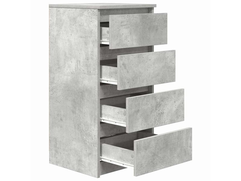  Buffet - bahut - meuble de rangement gris béton 37,5x35x76 cm bois d'ingénierie  - Conforama E