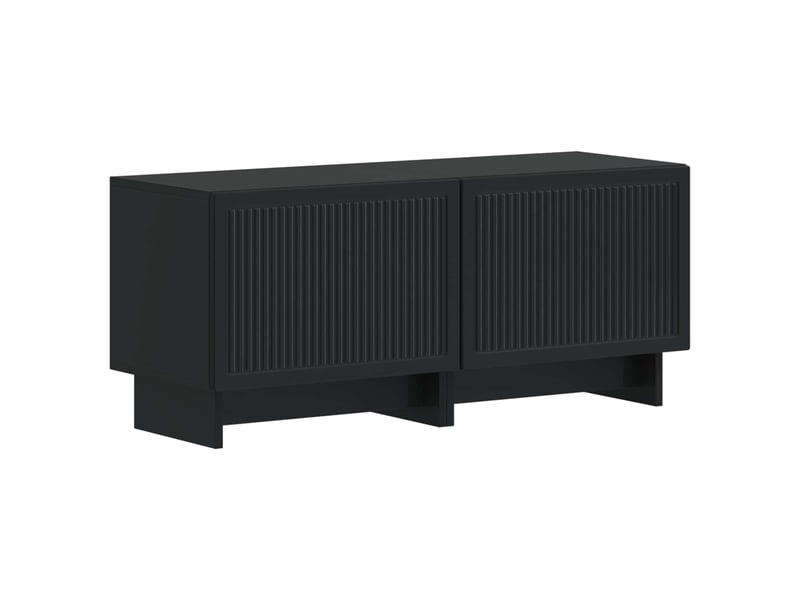  Meuble tv - banc tv - meuble de rangement noir bois d'ingénierie  - Conforama A