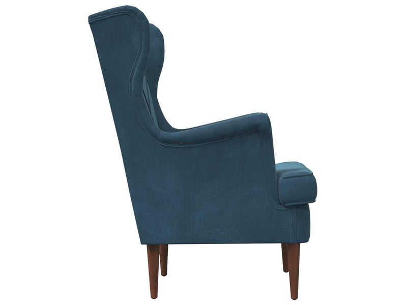  Vidaxl fauteuil bleu velours  - Conforama E