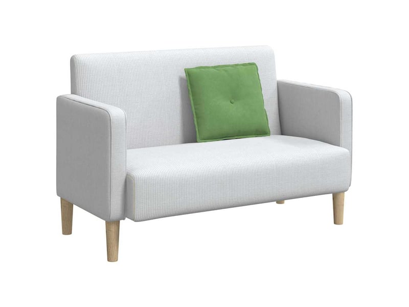 Coussin de dos, coussin de dossier vert clair 50 x 45 cm tissu en velours côtelé cf55061 - Conforama C