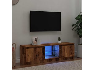 Meuble tv coloris marron 120 cm <strong></strong>  <strong></strong>