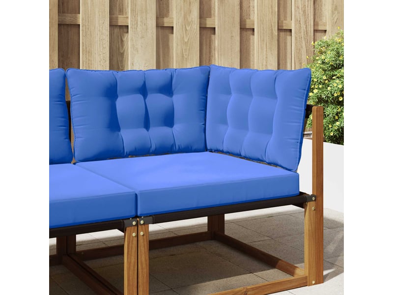 Coussin de canapé d'extérieur, coussin de chaise polyester bleu royal cf54031 - Conforama B