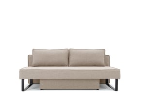 Canapé nomi 3 places tissu faro 02 beige clair marron