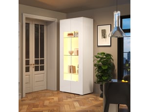 Vitrine coloris blanc <strong></strong> <strong></strong> - 70 cmx173 cm