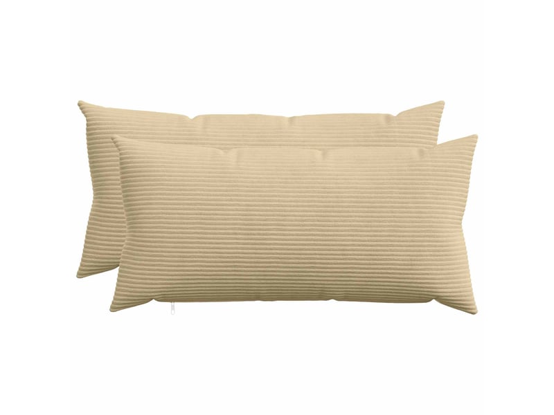 Lot de 2 housses de coussin heerlen vert gris 40 x 70 cm cf49263 - Conforama B