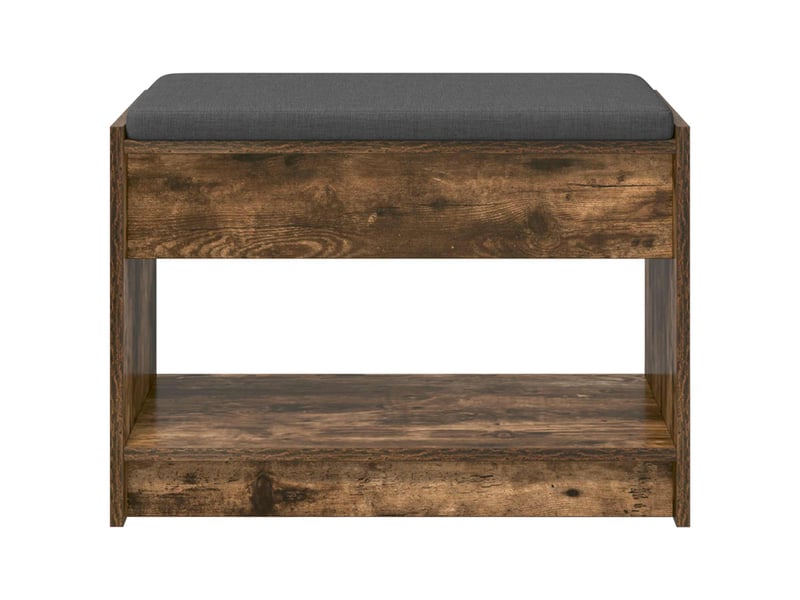  Banc d'entrée, banc interieur chêne fumé 63x38x45 cm  - Conforama E