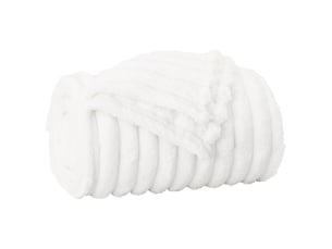 Plaid canapé blanc 150x130 cm 0.45 kg polaire