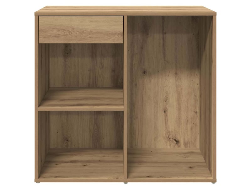  Armoire cosmétique, armoire de rangement chêne artisanal 80x40x75cm bois d'ingénierie  - Conforama E