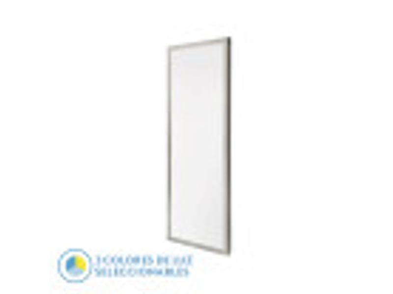  Panneau led plat fabrilamp llano 72 w 7200 lm 3000-4000-6500 k nickel ip40 3,8 x 30 x 90 cm 180609003 - Conforama B