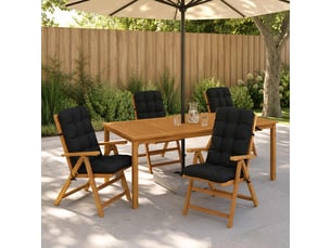 Lot de 4 coussins de chaise à dossier haut vianen cf59348