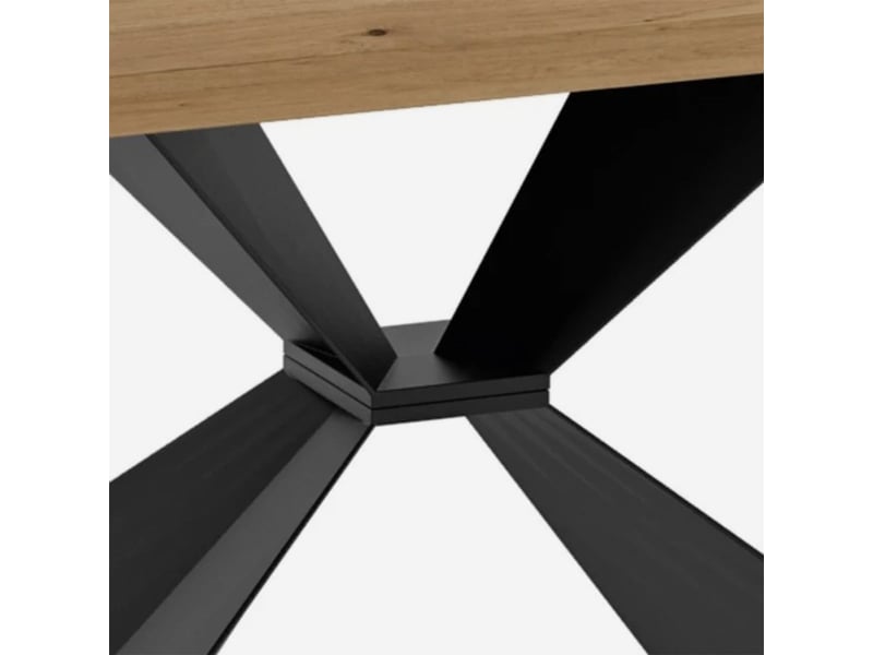  Table extensible en bois et métal 160240x90 taurus  - Conforama C