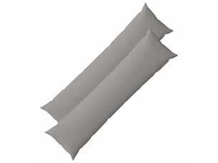Lot de 2 coussins avec oreiller, coussins décoratifs heerlen gris nuage tissu cf50241