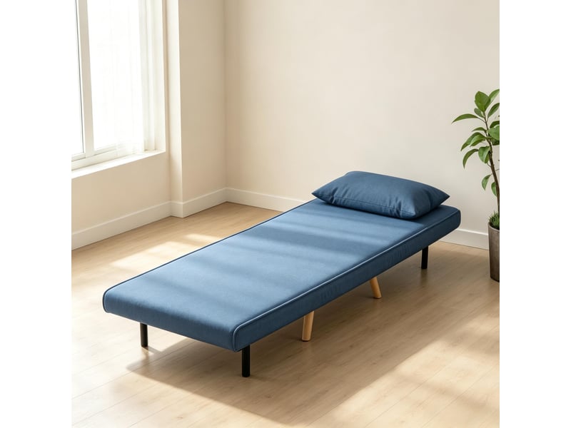  Canapé-lit pliable 1 place, dossier réglable, convertible multifonction pour salon  - Conforama E