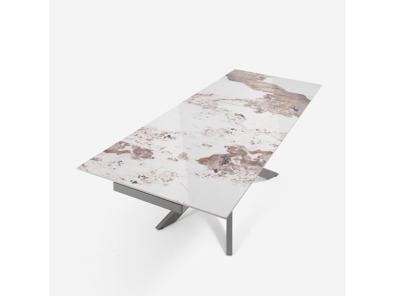  Table extensible en céramique et acier 160240x90 ward  - Conforama E