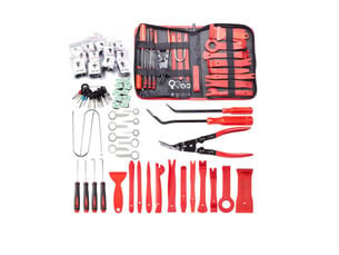 Kit d'outils de démontage de garnitures 243 pièces – pour panneau, porte, autoradio et tableau de bord auto