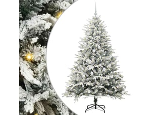 Sapin de noël - arbre de noël artificiel pré-éclairé avec ensemble de boules