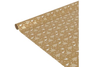 Papier cadeau métallisé imprimé 200x70cm assorti