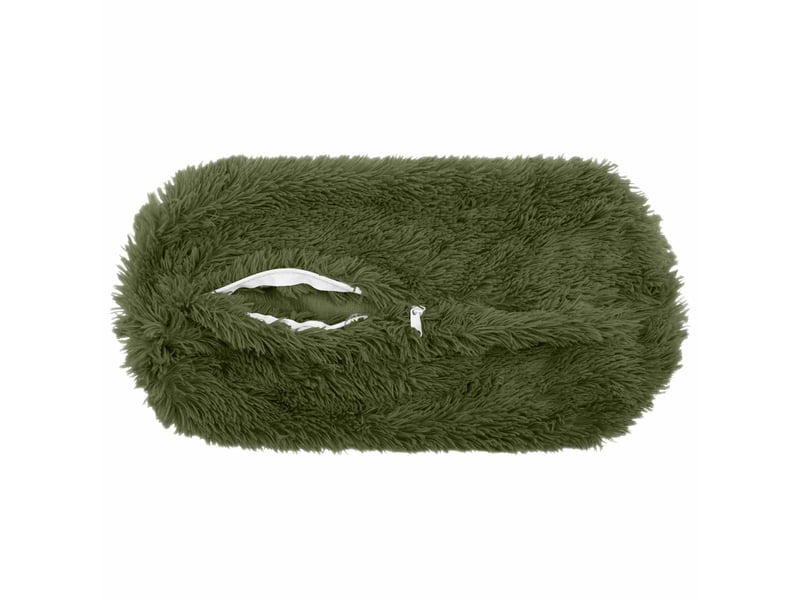 Lot de 2 coussins avec oreiller, coussins décoratifs heerlen vert fleece pv cf50625 - Conforama E