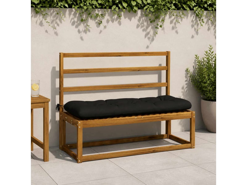  Lot de 2 coussins de banc, coussins d'assise vianen 100 % polyester noir cf57656  - Conforama B