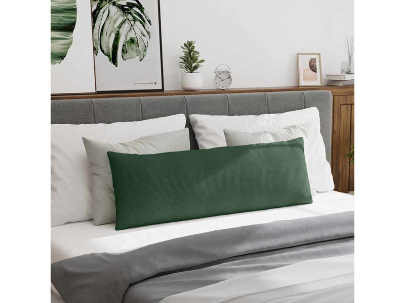  Lot de 2 coussins de canapé, coussins décoratifs vert foncé 120 x 40 cm cf59177  - Conforama D