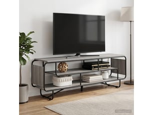 Meuble tv coloris gris  <strong></strong>  <strong></strong>