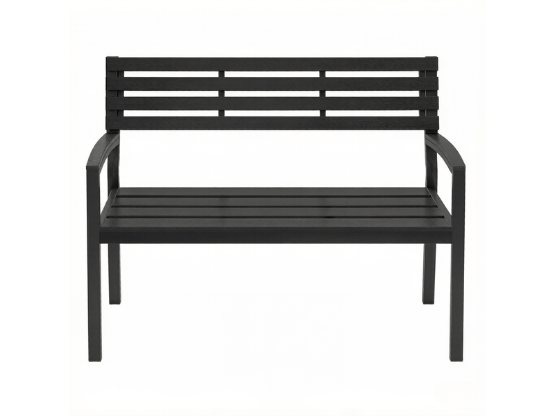  Banc de jardin élégant avec dossier, banc extérieur style parc  - Conforama A