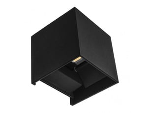 Applique extérieure fabrilamp segmento coloris noir led intégrée 10 w 800 lm 4000 k ip65 10 x 10 x 10 cm