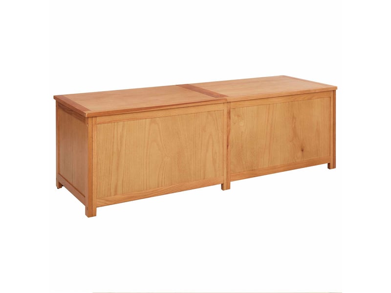  Boîte de rangement, coffre de rangement 150x45x45 cm bois de chêne massif  - Conforama A