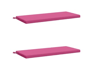Lot de 2 coussins de banc, coussins d'assise soest 100 % polyester rose cf57353