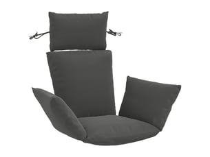Coussin pour balançoire de chaise d'œuf, coussin d'intérieur et d'extérieur adirondack putten 100 % polyester anthracite cf50058