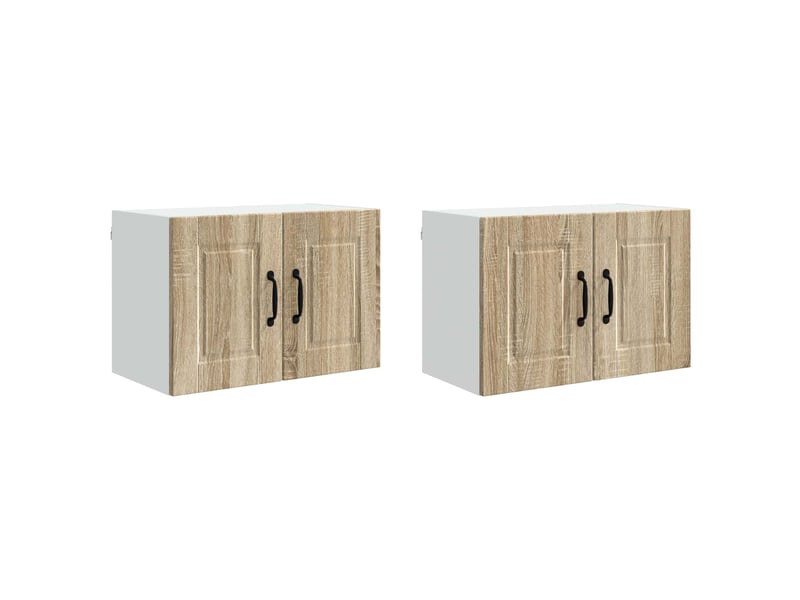  Meuble mural de cuisine | armoire de cuisine 2 pcs chêne sonoma bois d'ingénierie shl6515  - Conforama A