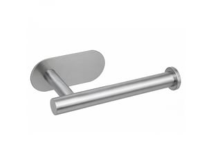 Porte papier wc adhésif mural pour salle de bain ou toilettes, sans perçage - acier inoxydable - chrome