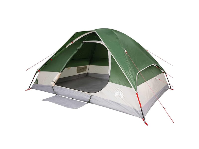 Tente de camping, tente familiale à dôme 6 personnes vert imperméable shl51980 - Conforama E