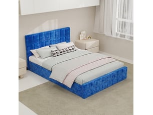 Lit coffre 140x200 cm <strong>MODENUIT </strong>  <strong></strong> coloris bleu