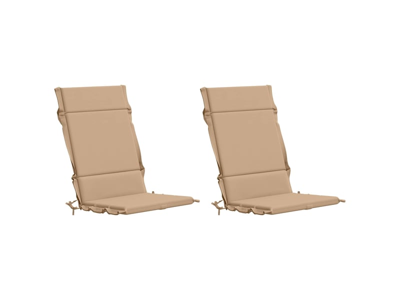 Lot de 2 coussins de chaise à dossier haut gemert cf59264 - Conforama A