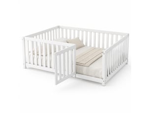 Lit simple 140x200 cm BEAUNIV coloris blanc