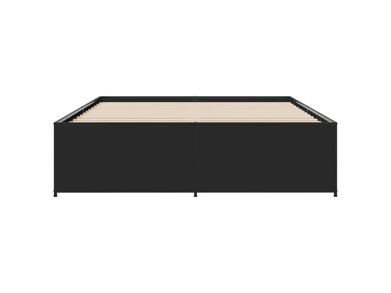  Lit double- lit adulte -  cadre de lit sans matelas noir 150x200 cm  - Conforama C