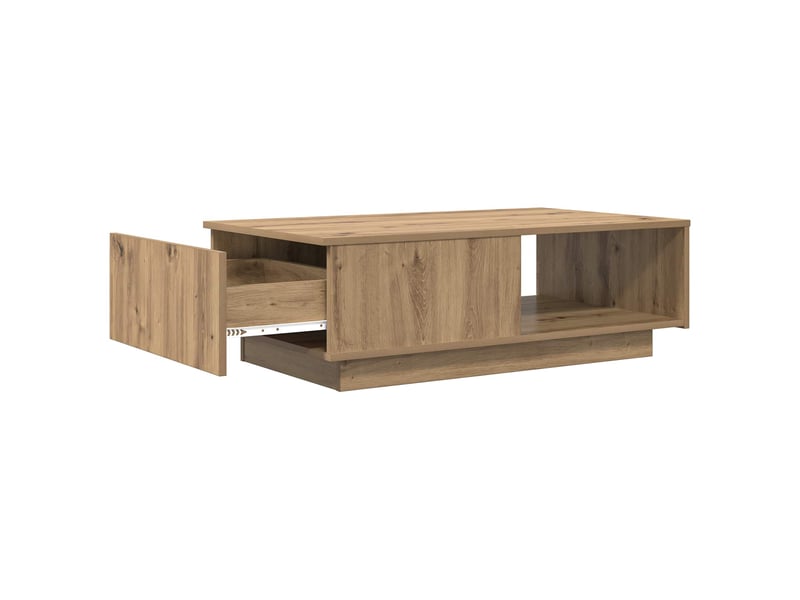  Table basse - table de salon - table à thé chêne artisanal 95 x 55 x 31 cm bois d'ingénierie  - Conforama E