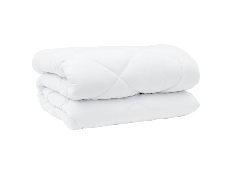  Duvet d'hiver - couette 240 x 222 x 5 cm hiver - couette polyester blanc respirant  - Conforama D